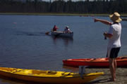Parent And Child Canoeing